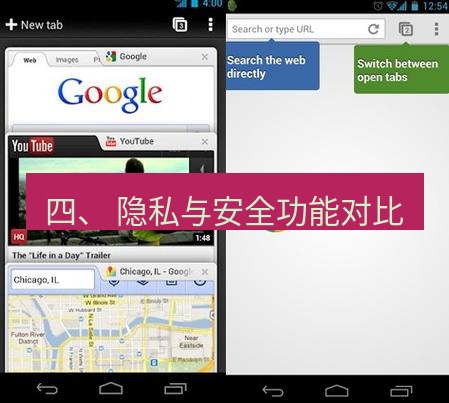 谷歌浏览器下载 四、 隐私与安全功能对比