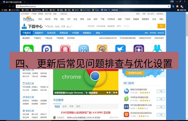 谷歌浏览器下载 四、 更新后常见问题排查与优化设置
