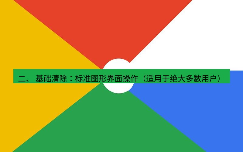 谷歌浏览器下载 二、 基础清除：标准图形界面操作（适用于绝大多数用户）