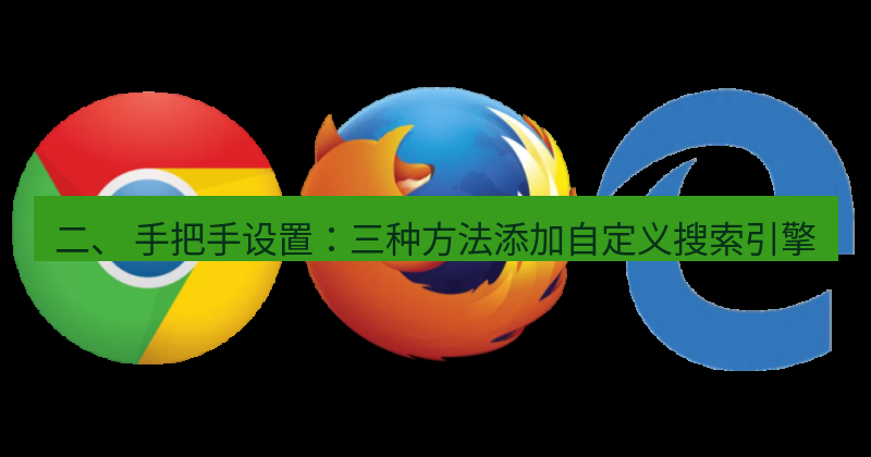 谷歌浏览器下载 二、 手把手设置：三种方法添加自定义搜索引擎