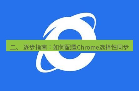 谷歌浏览器下载 二、 逐步指南：如何配置Chrome选择性同步