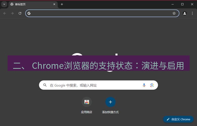 谷歌浏览器下载 二、 Chrome浏览器的支持状态：演进与启用